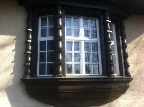 Fertiggestelltes Erkerfenster